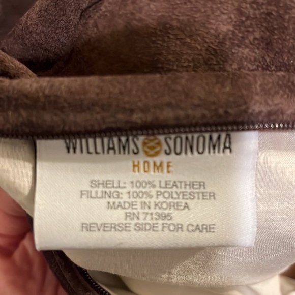 Williams Sonoma Other Set Of Suede Williams Sonoma Home Pillow